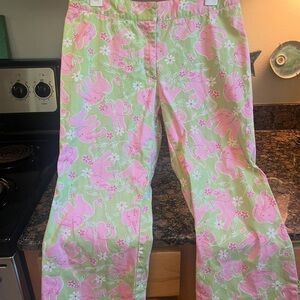 Lilly Pulitzer Pink and Green Print Garment